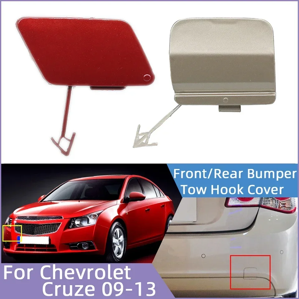 

For Chevrolet Cruze 2009 2010 2011 2012 2013 Front Rear Bumper Tow Hook Cover Cap Towing Hook Eye Hauling Trailer Lid Garnish