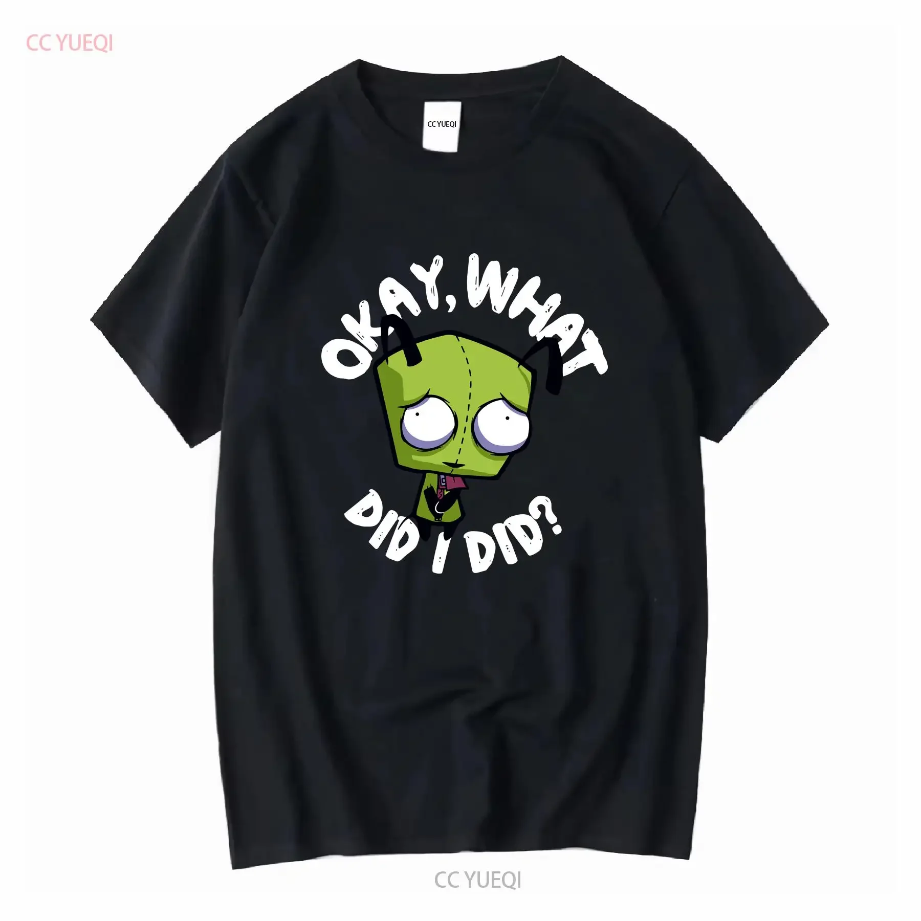 Mighty Fine Invader Zim Gir T Shirt Youth Juniors XL Purple What Did I Do long or short sleeves vintage Washed Breathable