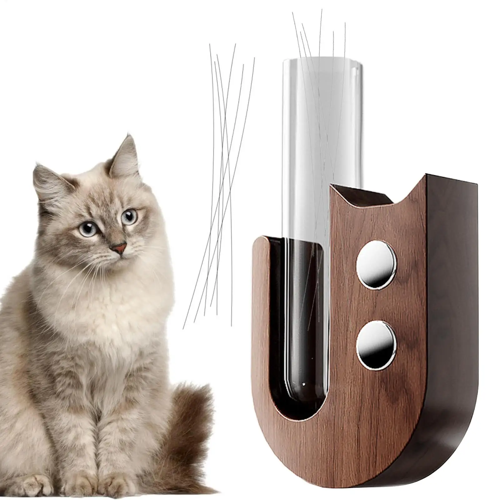Cat Whisker Holder Refrigerator Magnet Sticker Pet Hair Keepsake Box Cat Sympathy Refrigerator Magnet Beard Collection Bottle