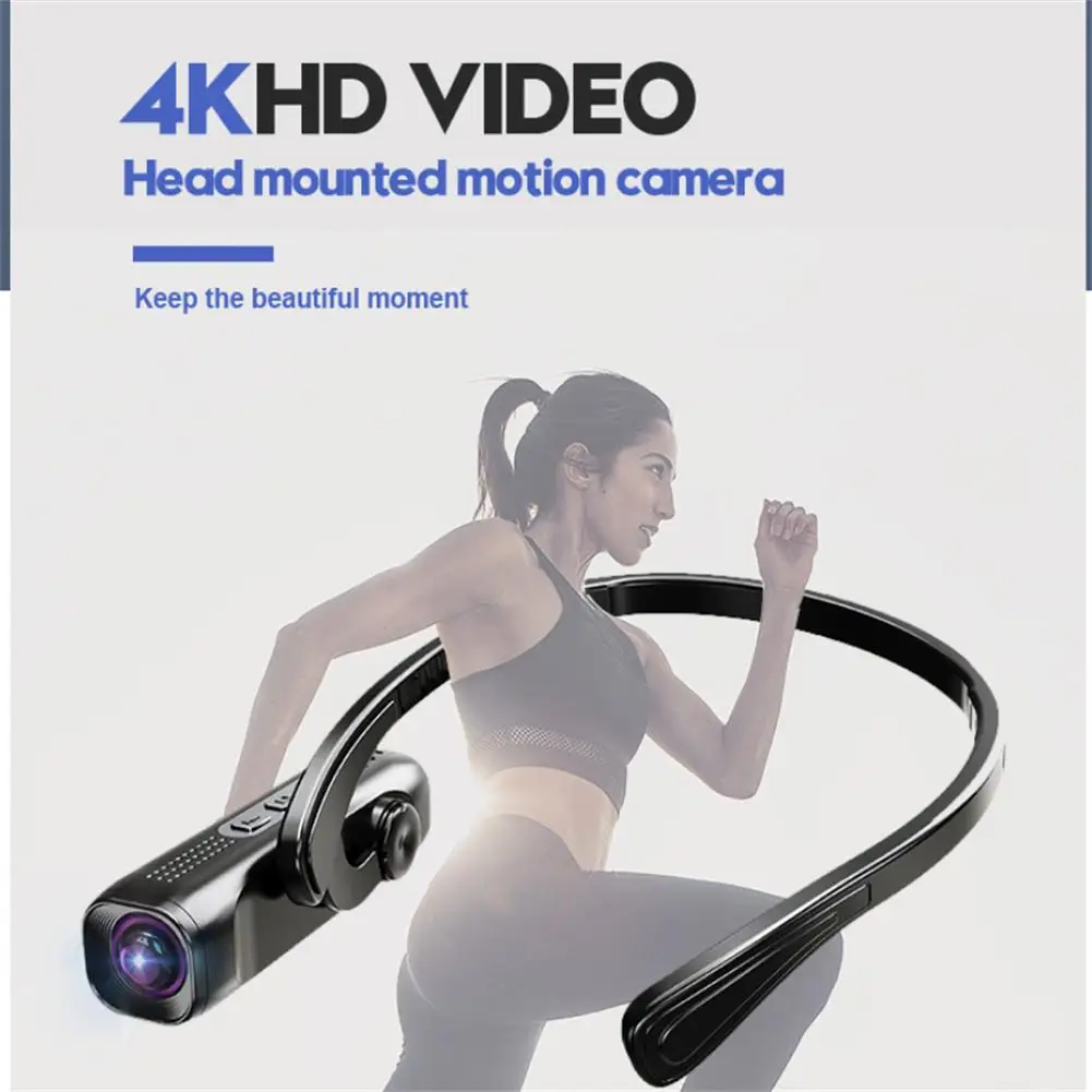 

T198 4K HD Video Camera Wifi Head-Mounted Digital Camcorder 2200Mah Battery IP65 Waterproof Head Wearable Vlogging Cameras