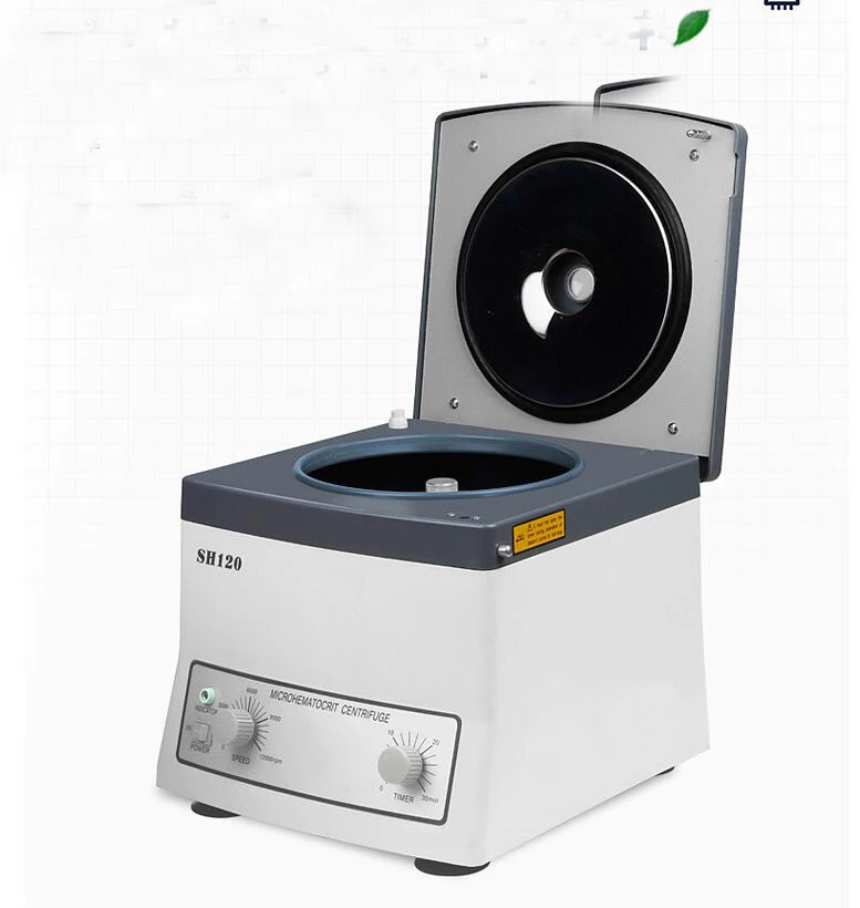 Desktop Micro Hematocrit School Laboratory  Centrifuge Machine 15300xg with 24 Tubes Capillary Centrifugal SH120