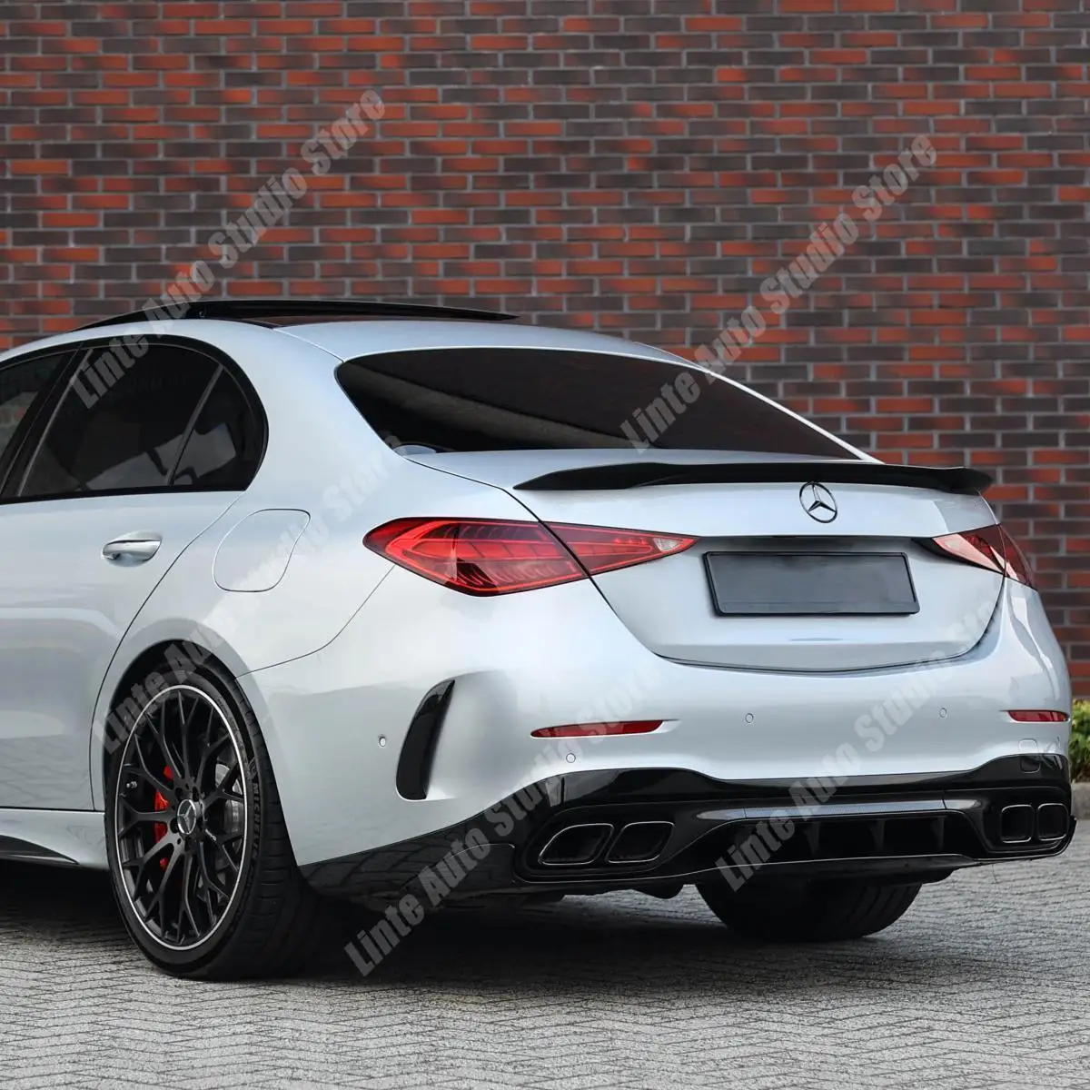 C63s Upgrade Style For Mercedes-Benz C-Class W206 C180 200 260 300 400 C43 C63s AMG 2022-2024 Rear Spolier Car Trunk Wing Tuning