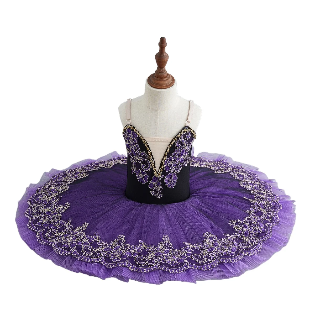 Purple Ballet Dance Tutu Skirt Swan Lake Ballet Dress Children's Performance Costume Kids Belly Clothing Stage Professional Tutu