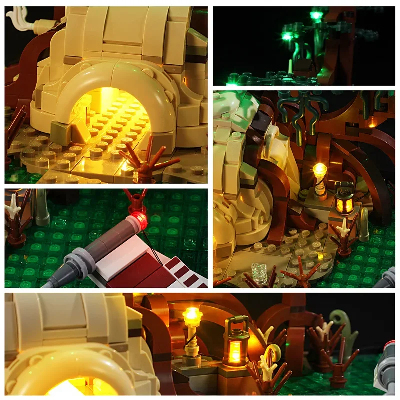 مجموعة إضاءة LED DIY لديوراما تدريب الحروب LEGO 75330 (إضاءة LED فقط، بدون نموذج كتل)