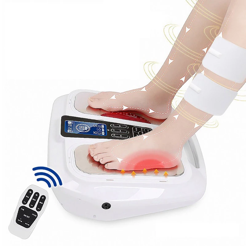 Massaggiatore plantare Stimolatore di circolazione plantare AST-300L con calore EMS e TENS Massaggiatore plantare Stimolatore elettrico plantare per alleviare il dolore M