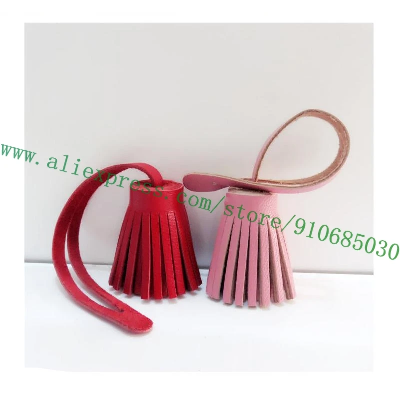 

Сумка с кисточками из натуральной овечьей кожи, подвеска для сумки, кошелька, рюкзака, подвесной кулон для автомобиля, украшение, подарок, 12 цветов