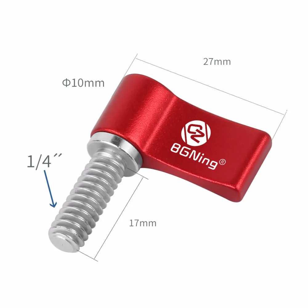 Aluminium Verstellbarer Griff 17mm 1/4 Zoll Gewinde Schraubadapter DSLR Kamera Fotografie T-förmiger Schraubenschlüssel L-Typ – Detail 2