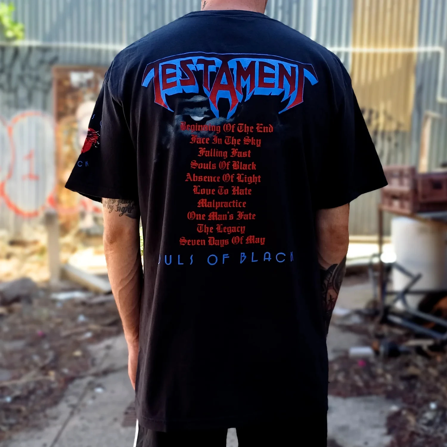 American ‌‌Testament‌ Metal Band Graphic Mens Womens Cotton TShirt Streetwear Vintage Fashion Unisex Summer Casual Tee