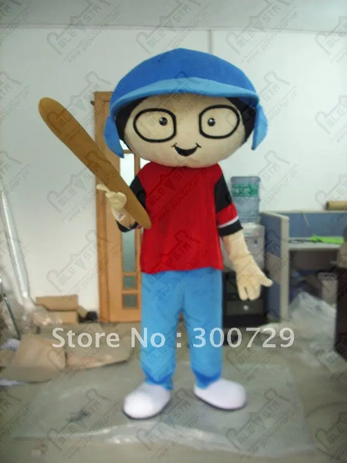 

Новая взрослая Лидер продаж, милая кукла из пенопласта, синяя шляпа, костюм талисмана с героями мультфильмов для мальчиков, плюшевое рождественское платье, костюм талисмана на Хэллоуин