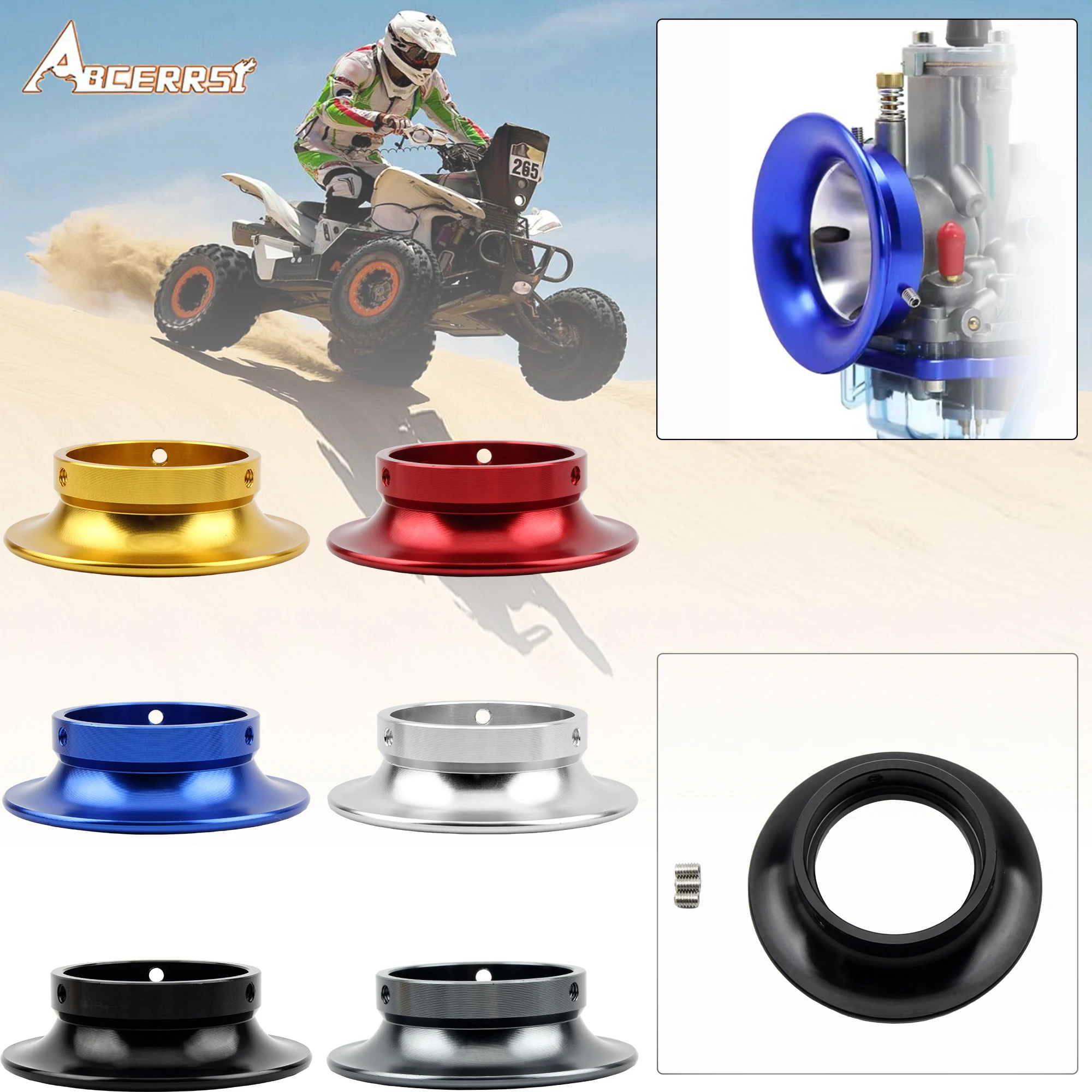 Motorcycle Carburetor Air Filter For PHBH PHBL Motocross Dirt Bike Velocity Stack Carburetor Air Filter Cup 38mm Accessories