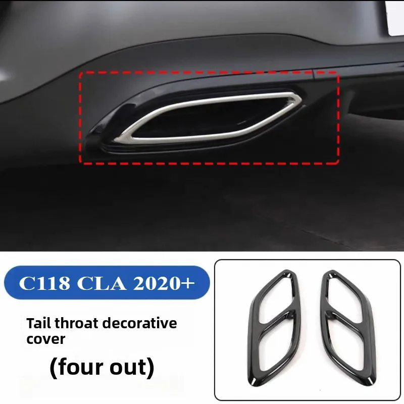 

Для Mercedes-Benz C118 W118 CLA модифицированная внешняя задняя горловина выхлопного порта декоративная накладка 2020-2025 гг.