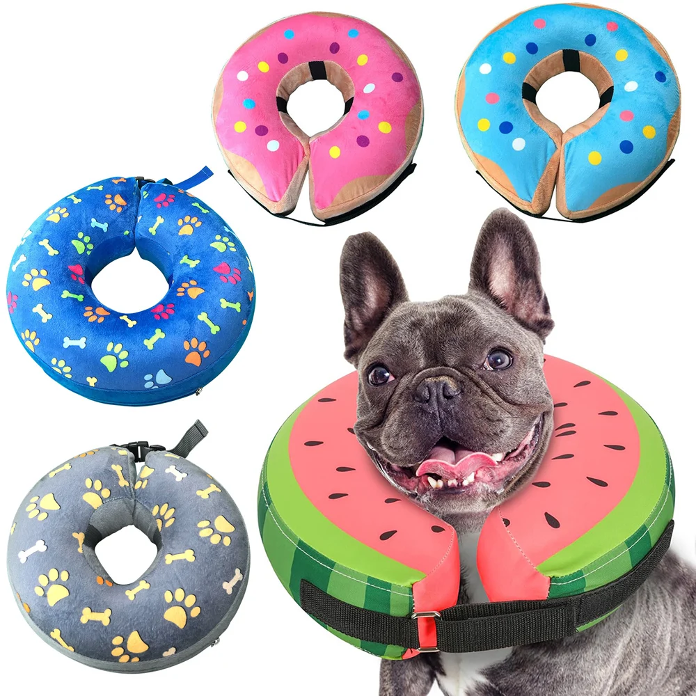 

Inflatable Cone Collar for Large Medium Small Dogs, Soft Adjustable Recovery Collar for Dogs Cats,Dog Cone Neck After Surgery