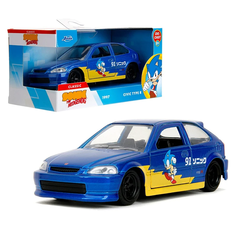 jada-1-32スケール-1997年式-シビック-タイプr-合金製カーモデル-クラシック-大人向けお土産ギフト-静態ディスプレイ