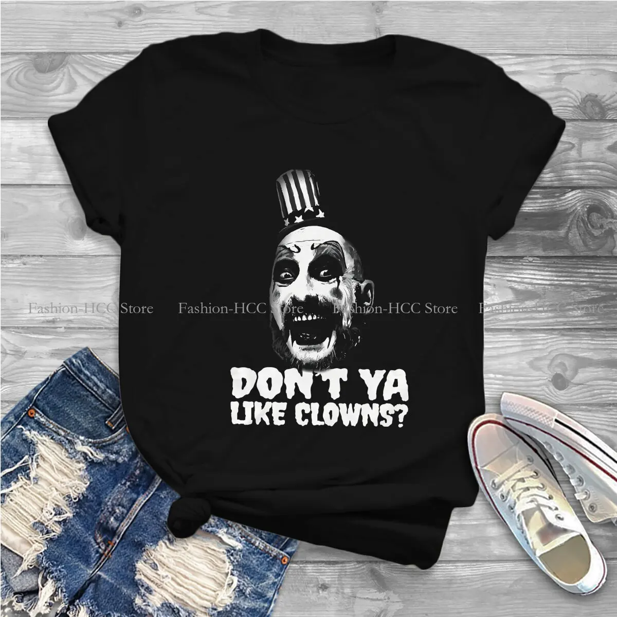 Reasons Why Peoplesecretly Love Harajuku Polyester TShirt House Of 1000 Corpses Horror Movie Printing Streetwear Leisure T Shirt