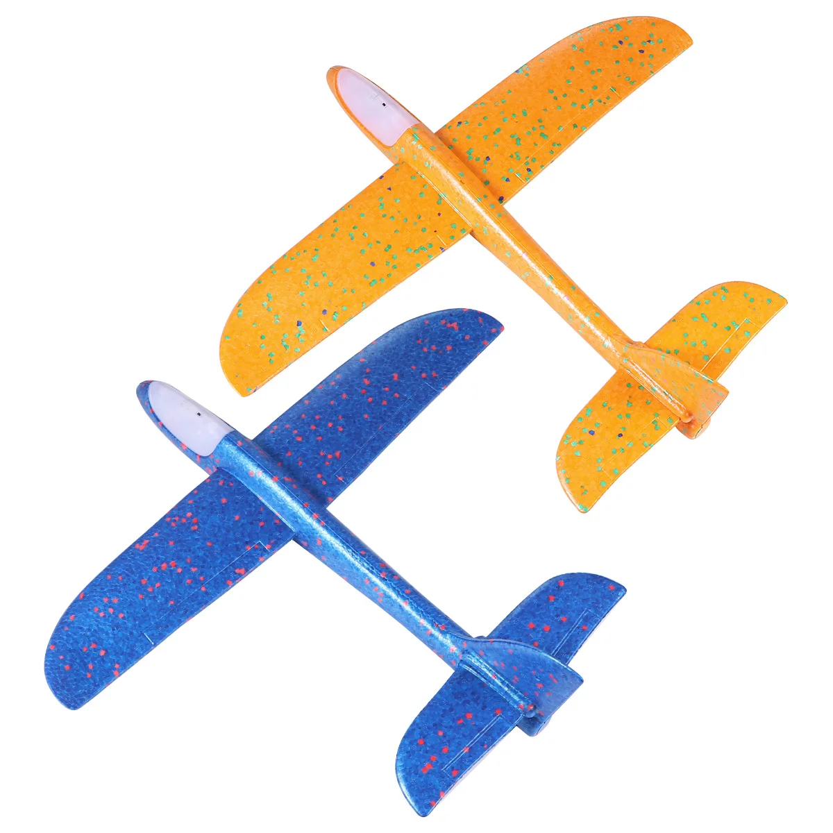 

2pcs Hand-drawn Airplane Airplane Toy Toy Flying Model Kids Plastic Toys Outdoor Birthday Party Gifts