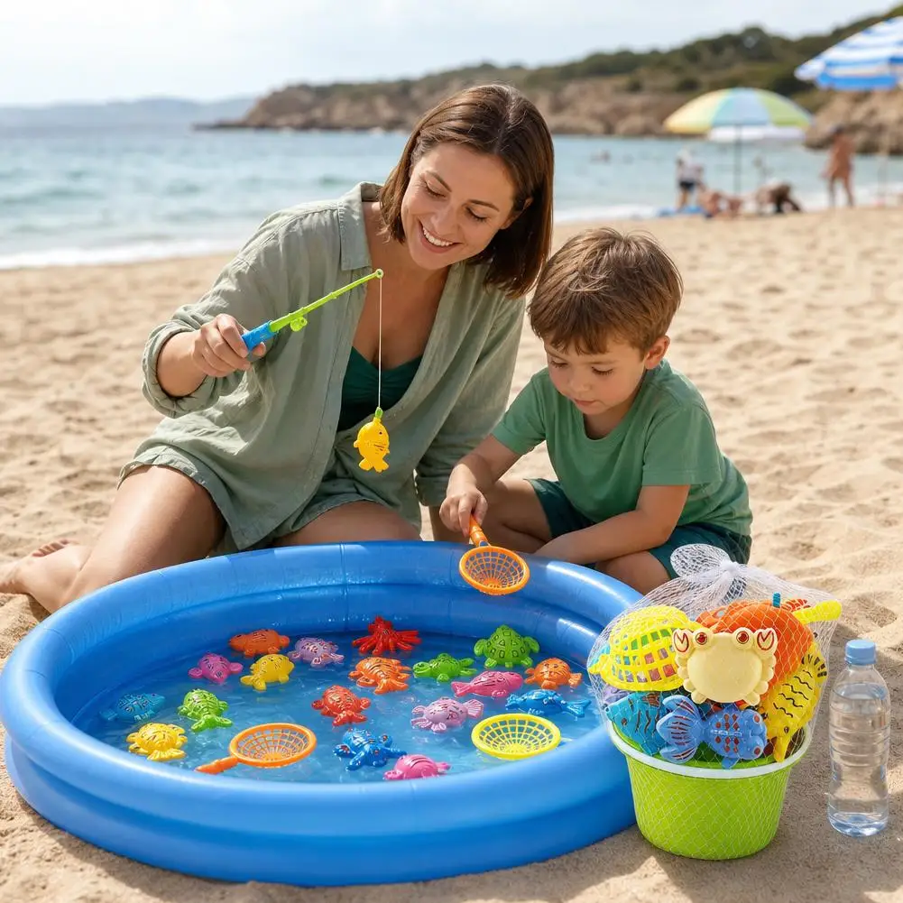 Brinquedo de pesca para banheira infantil, piscina de natação, brinquedo flutuante de peixe, brinquedos interativos para pais e filhos, jogos infantis