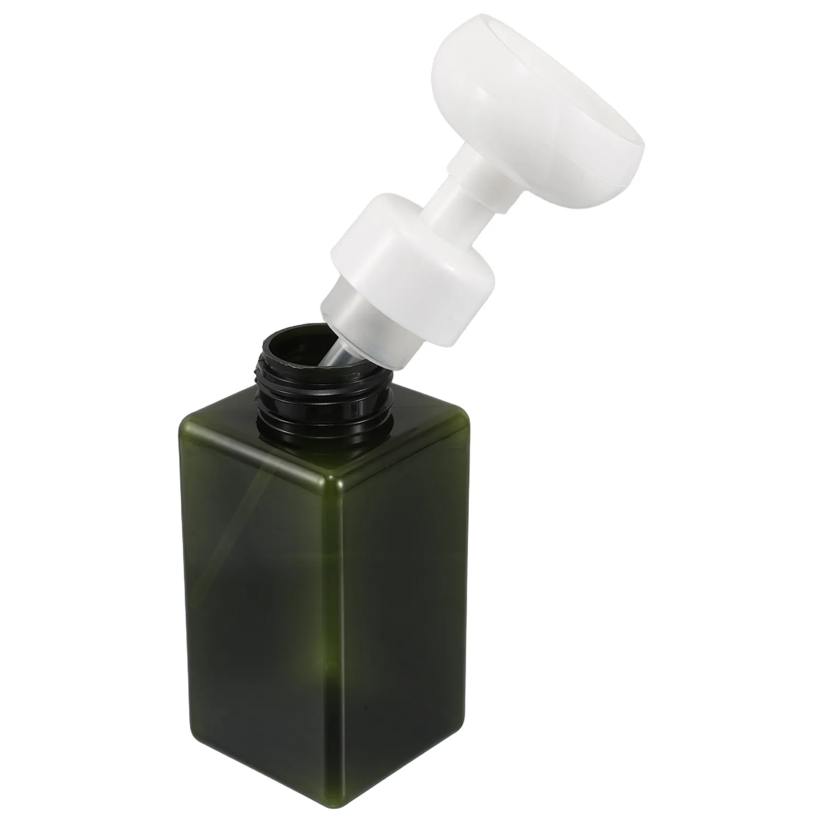 

Mousse Foam Bottle Portable Hand Soap Dispenser Flower Shape Refillable Foaming Pump Bottle for Bathroom Kitchen Travel Facial