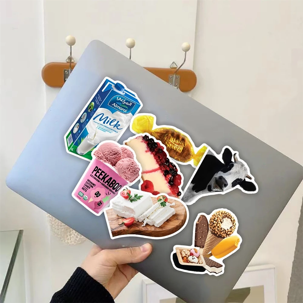 10/30/50PCS Mix Cute Food Milk Butter Stickers INS Style Decals DIY Laptop Luggage Skateboard Phone Suitcase Guitar Sticker Toy