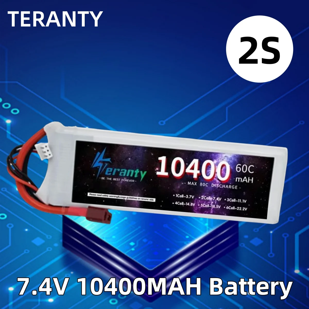 

10400MAH Battery 7.4V 2S LiPo Battery XT60 XT90 Plug For RC Drone Car Airplane Helicopter High Power Toy Accessories 60C