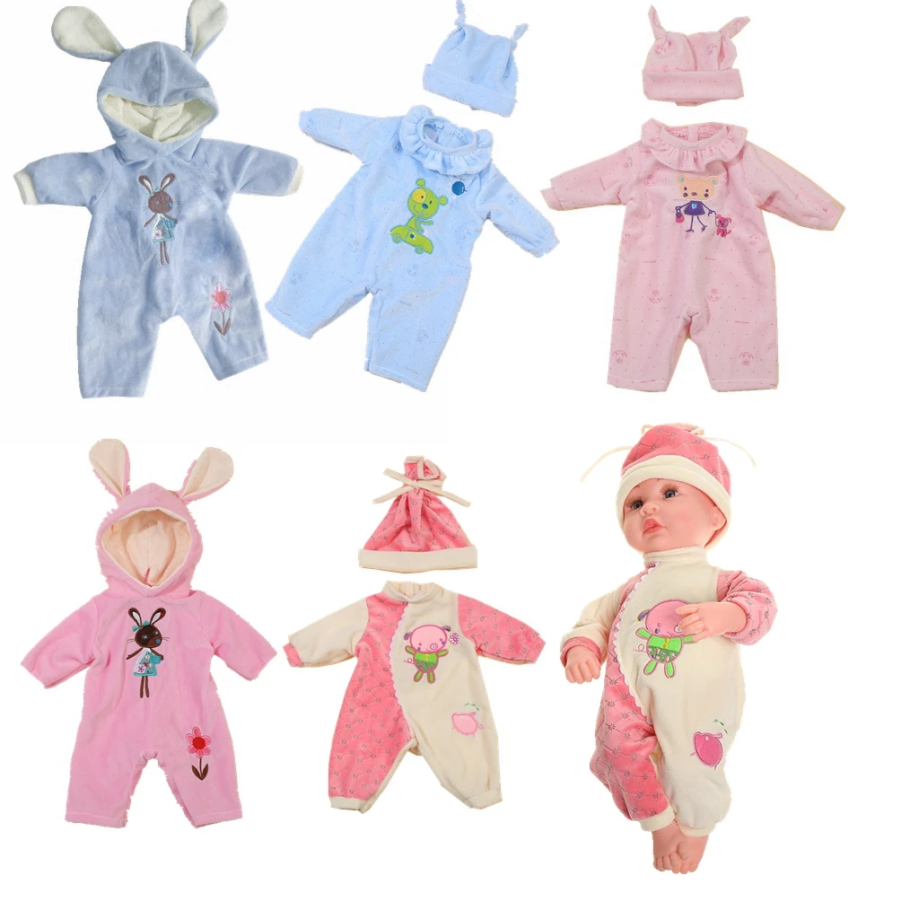 New Doll Jump Suits For 40cm Baby Doll 16 inch Reborn Baby Dolls Clothes And Accessories DIY Toys for Doll  Accessories Clothes