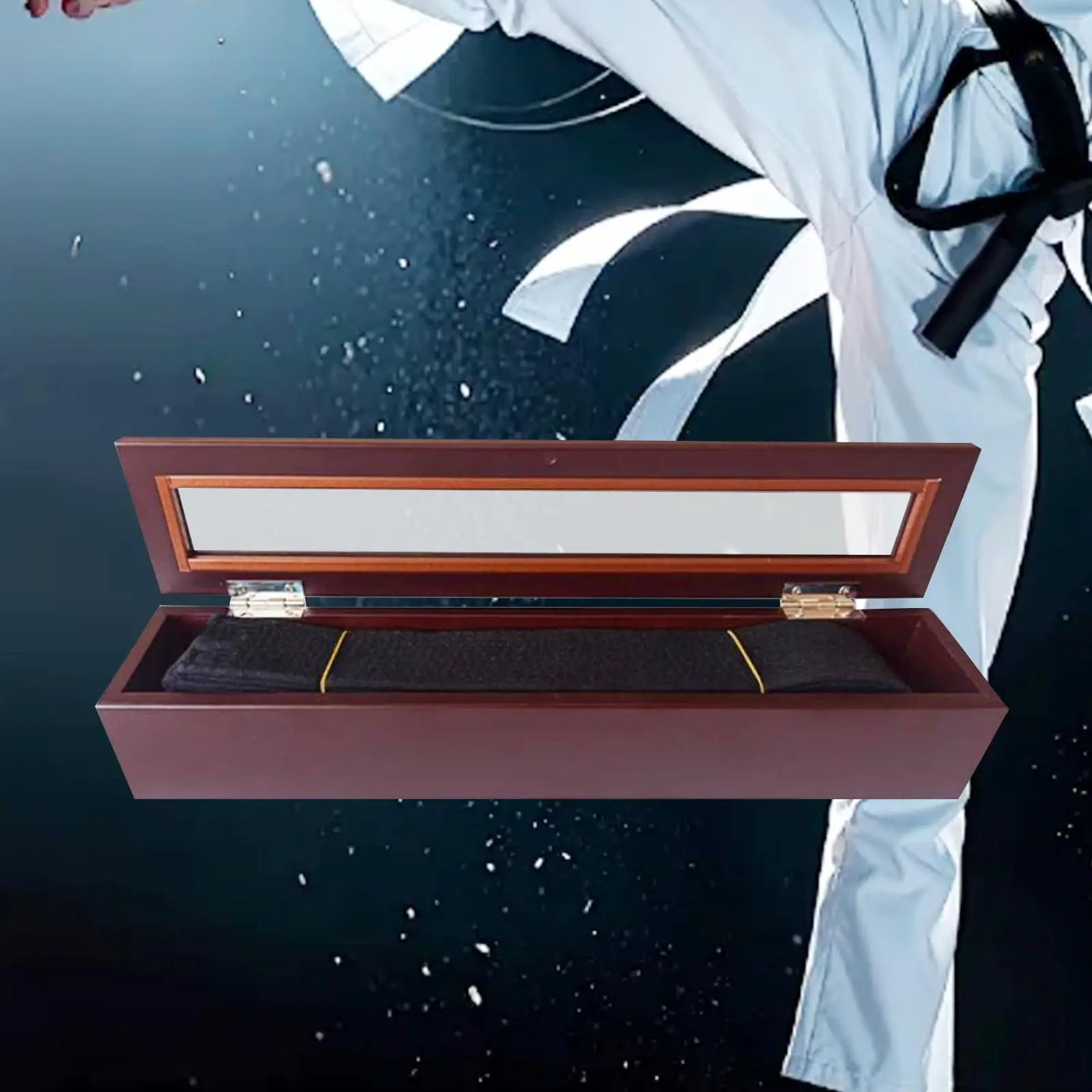 Karate Belt Display Rack Case Kids Adults Karate Belt Holder Taekwondo Belt Display for Muay Thai Living Room Mma Bedroom Judo