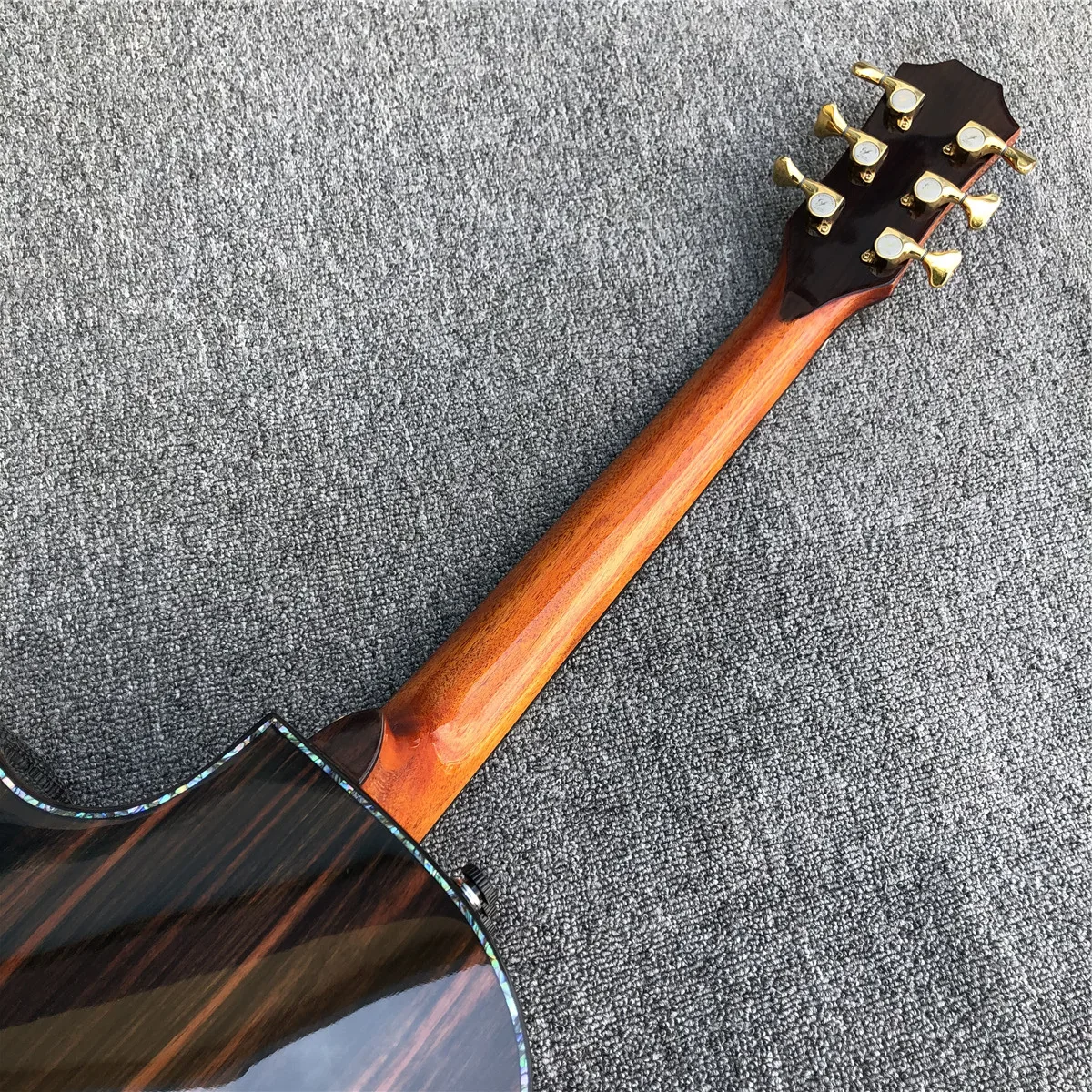 2025 41 بوصة الصلبة الأرز العلوي PS14 الغيتار الصوتية كوكوبولو الجسم أذن البحر تطعيم الأصابع