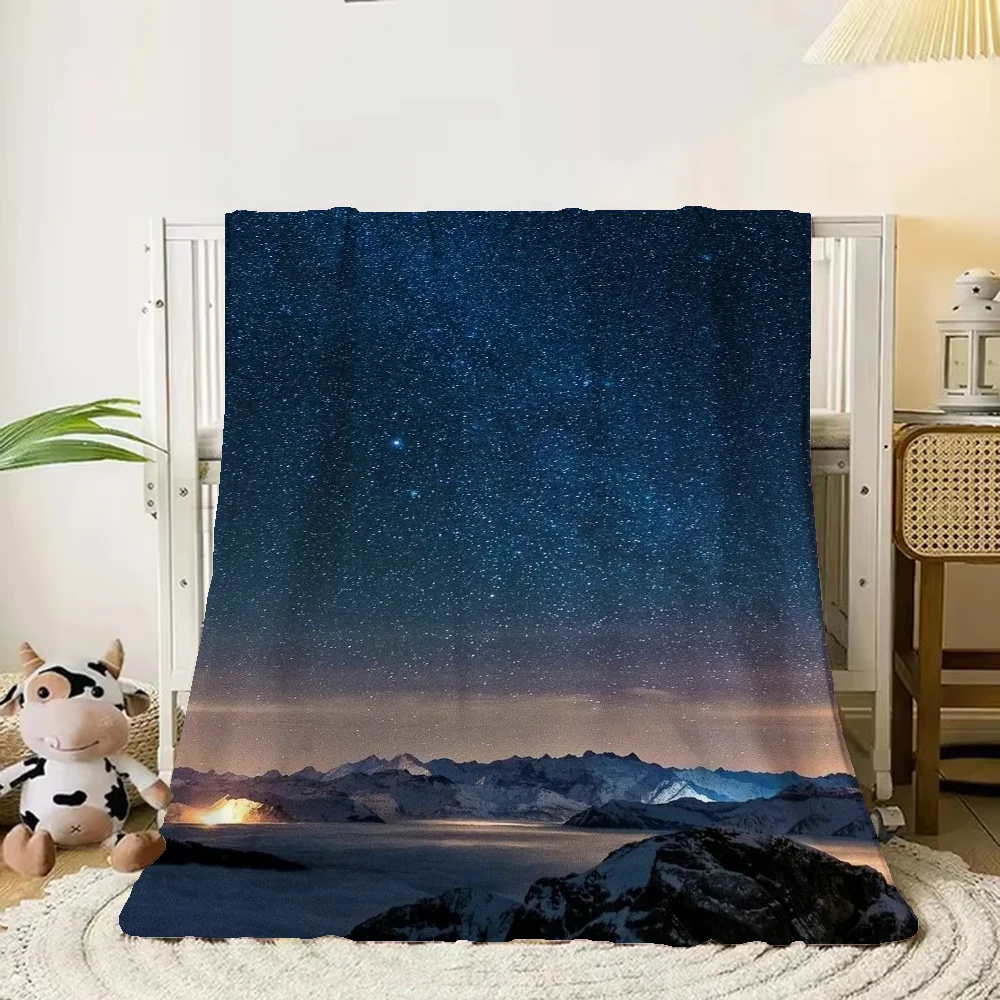 

Одеяла для дивана для взрослых, флисовое одеяло со звездным небом, королевский размер, одеяло для пикника, пушистое постельное белье из микрофибры, пляжное полотенце Arcteryx