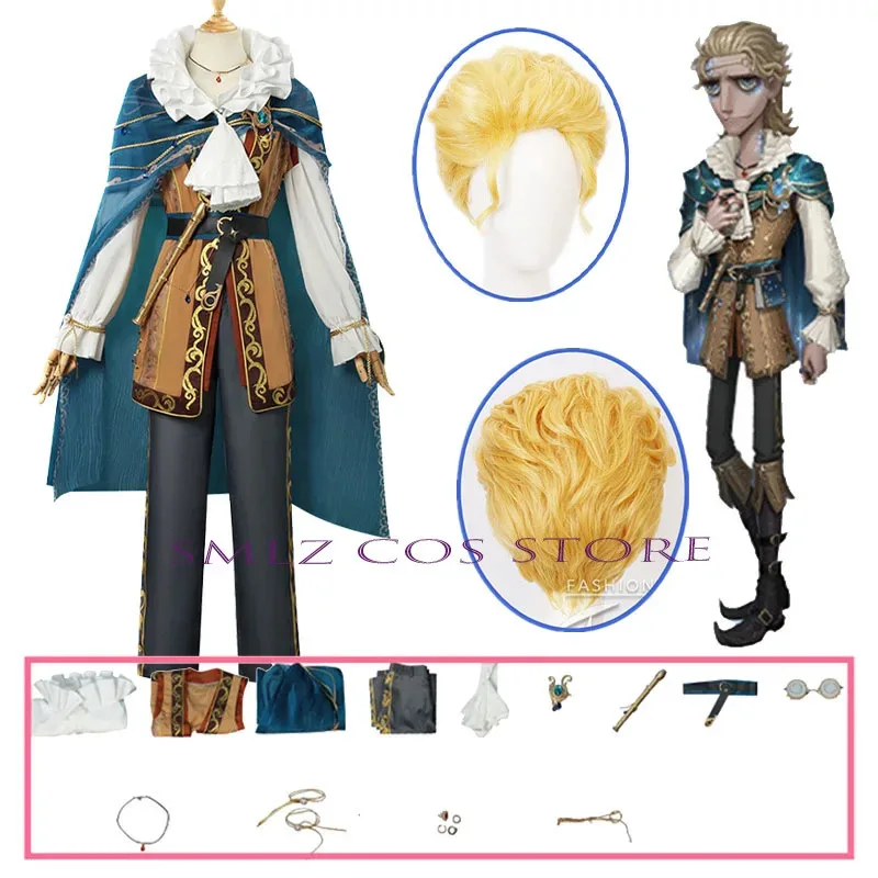 

Professor Luchino Diruse Cosplay Identity V Cosplay Costume Man Poet Cos Uniform Suit Hallowen Party Play Role Clothes Outfit
