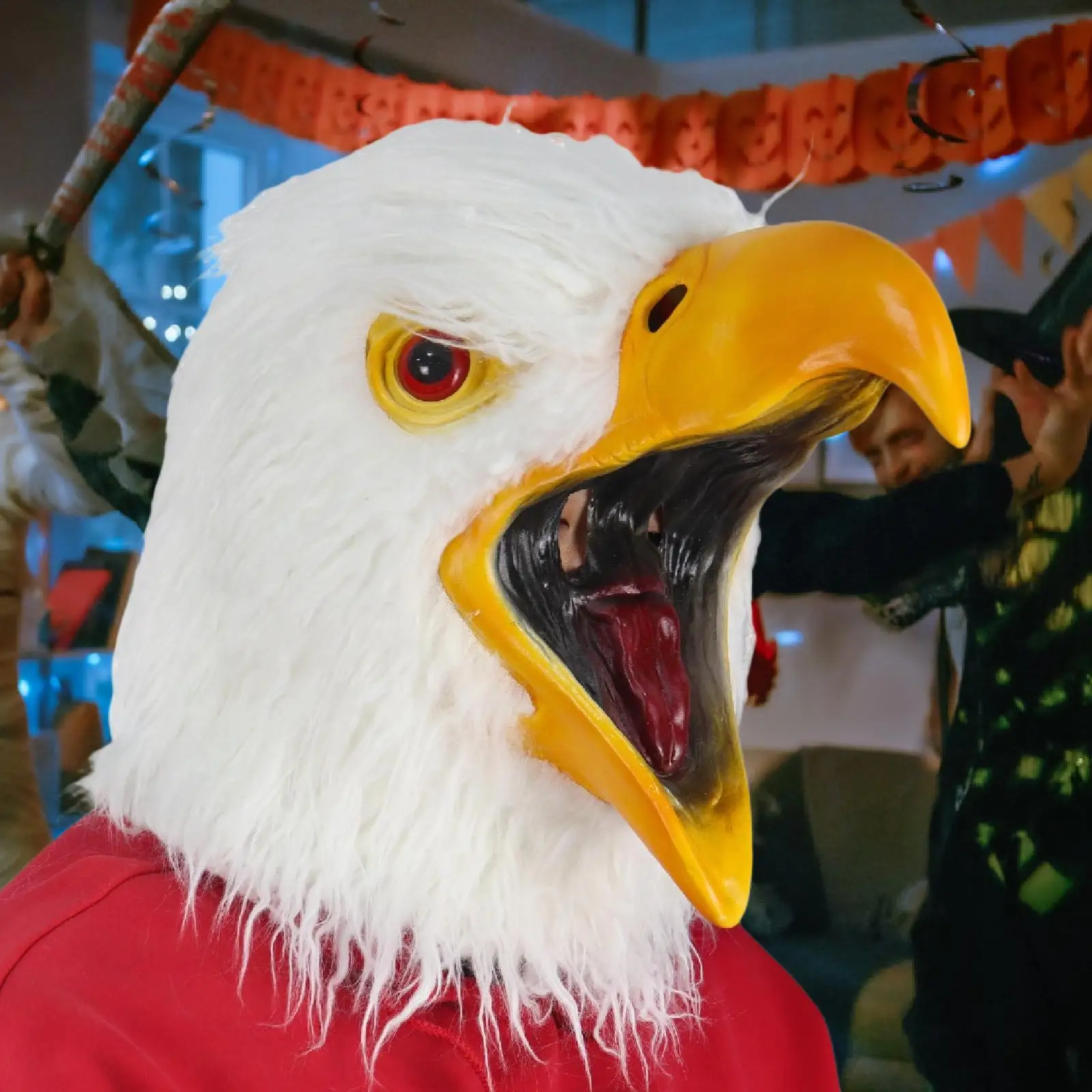 

Eagle Head Mask Novelty Prop Halloween Carnival Cosplay Costume Animal Bird Mask for Role Play Stage Shows Bar Dress up Festival