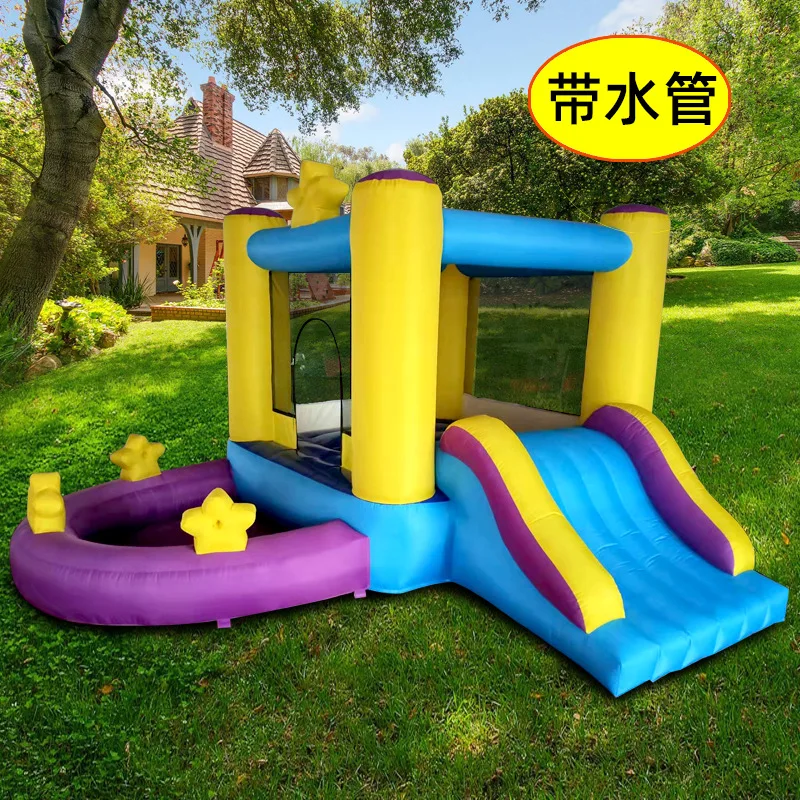 Indoor children's inflatable small trampoline slide trampoline e-commerce Amazon cross-border platform