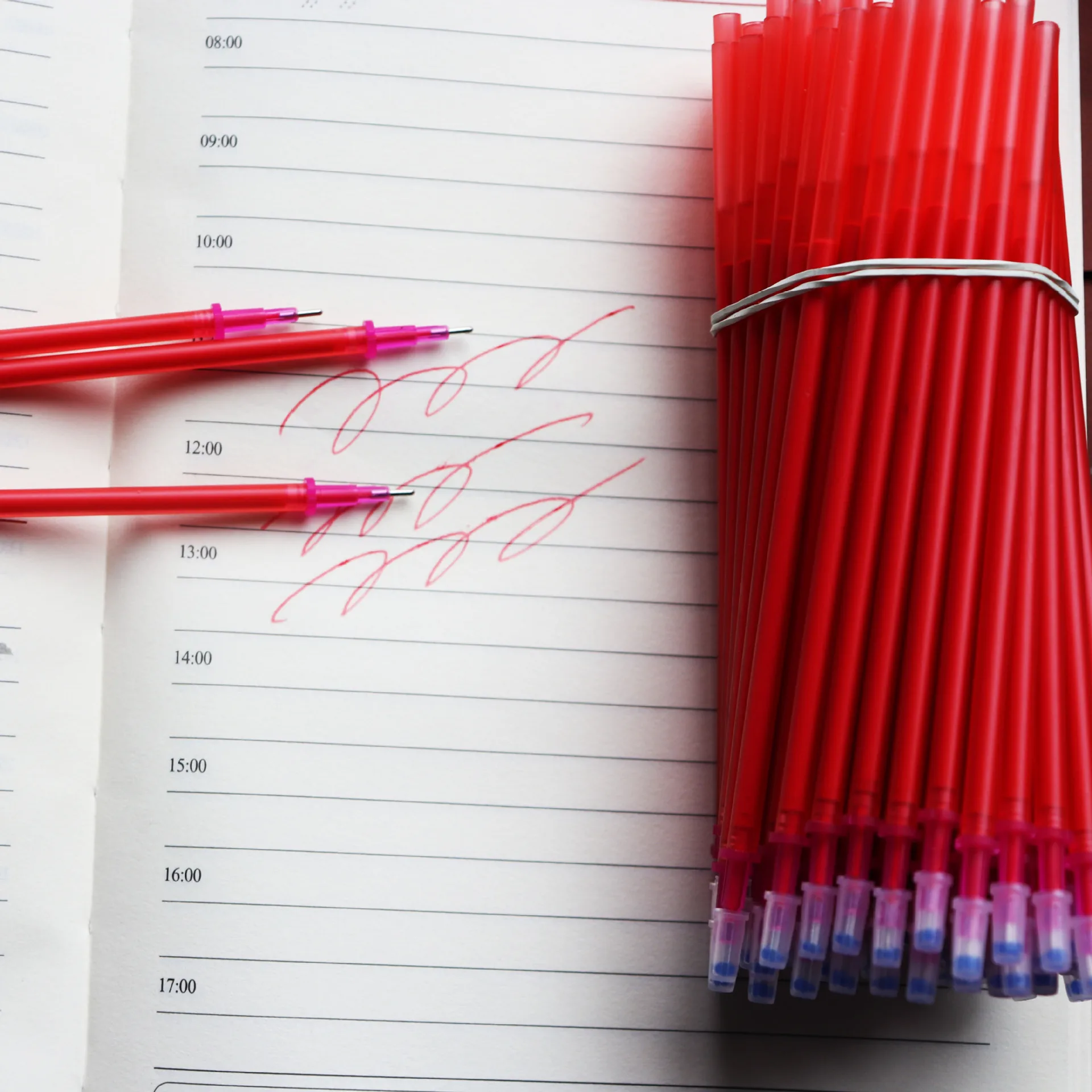 20 teile/satz Farbe lösch bare Gel stift Nachfüll stangen 0,5mm bunte Tinte wasch bar Griff magische lösch bare Stifte für Schule Doodle Briefpapier – Detail 12