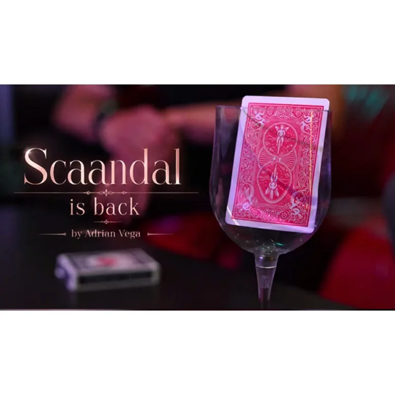 Scaandal Is Back By Adrian Vega CAAN Card At Any Number Magic Tricks Professional Playing Cards Prop Close Up Magic Gimmick Fun
