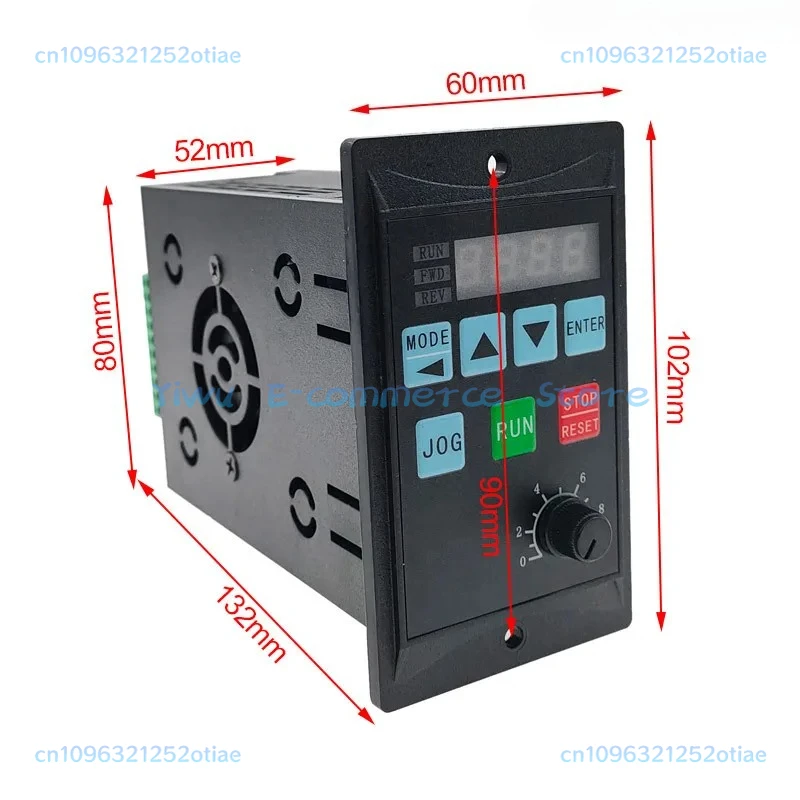 Frequency Converter Electric Inverter 1500W RS485 Add Motor Driver 0.75KW MCU Single Phase Input 220V 3-Phase Output 0.4KW 1.5KW image 4