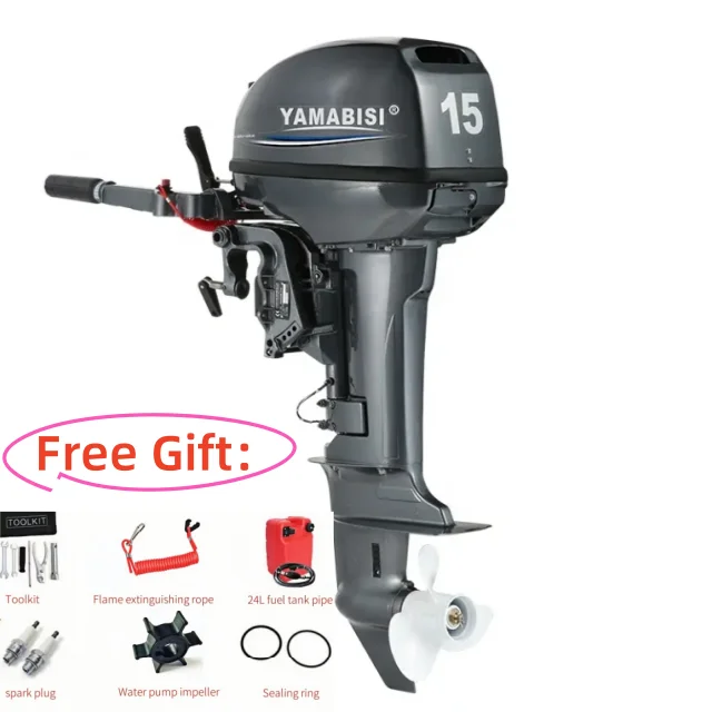 

Professional New 15 Hp 2 Stroke Outboard Motor Marine Aluminum Alloy for Fishing Boats High Efficiency