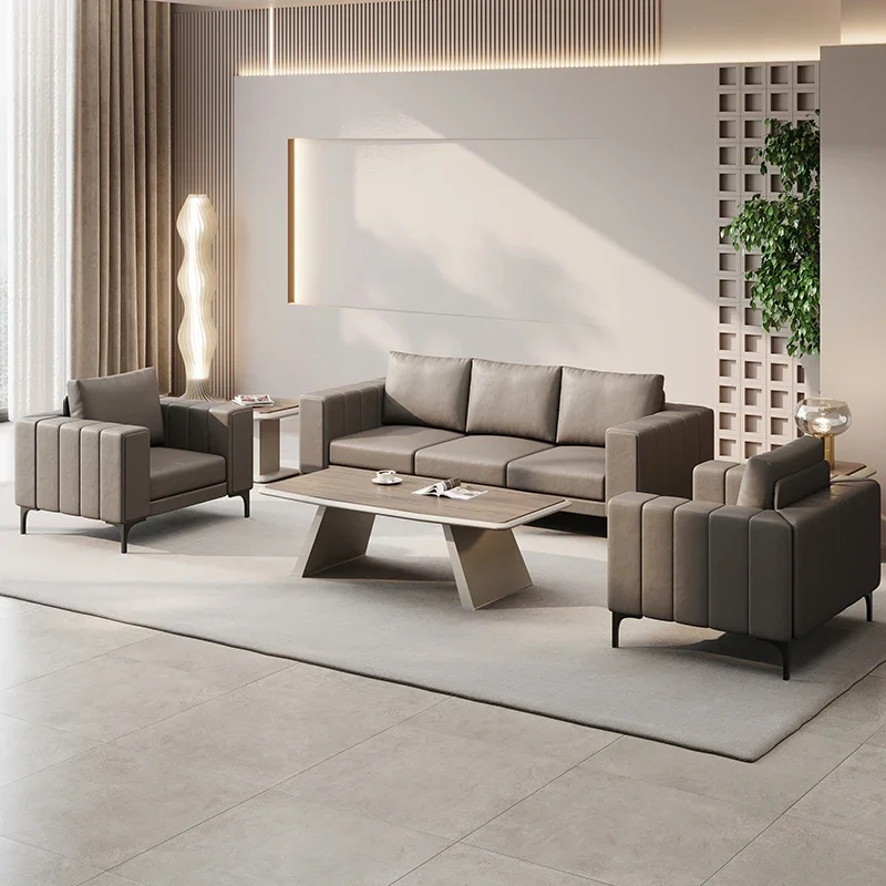 Office Sofa Combination, Reception, Negotiation, Reception, Lounge Area, Sofa, Coffee Table Combination  Sectional Sofas for Liv