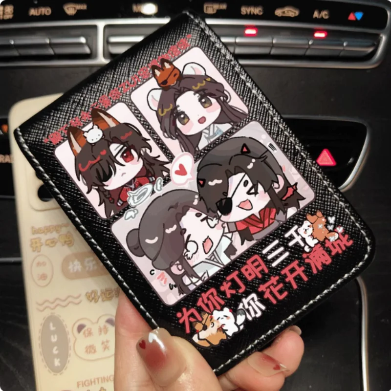 Anime Tianguancifu Hualing Xielian Cartoon Fashion Wallets PU Purse Card Holder Money Bag Gift 2256 Cosplay
