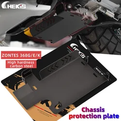 Chekis Is Suitable for Zontes 368g 368E/368K Modification Accessories, Engine Chassis Guard, Engine Bottom Protective Cover, Thickeneded Carbon Steel Protective Cover, Anti-Collision