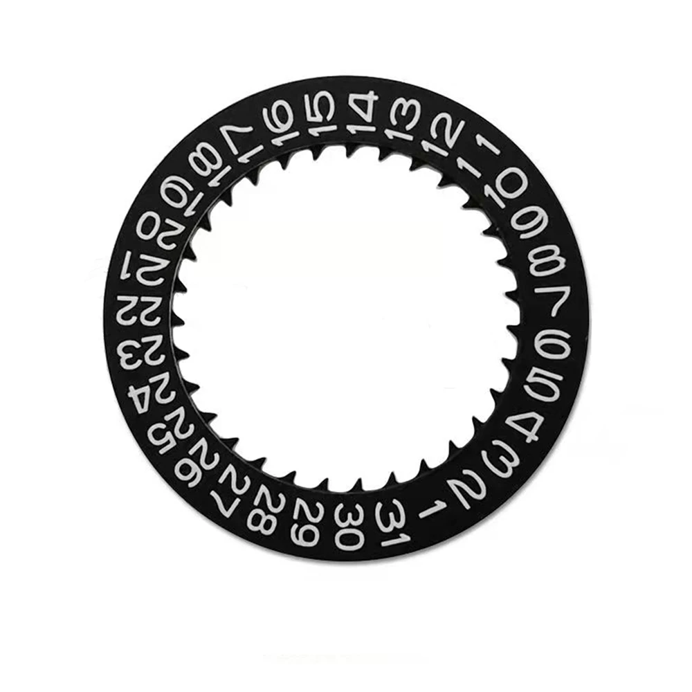 Watch Dial Calendar Disk of the Week 3 o'clock, 6 o'clock Dial Watch Part for NH35/NH36 Movement Date Disc Black/White Day Wheel