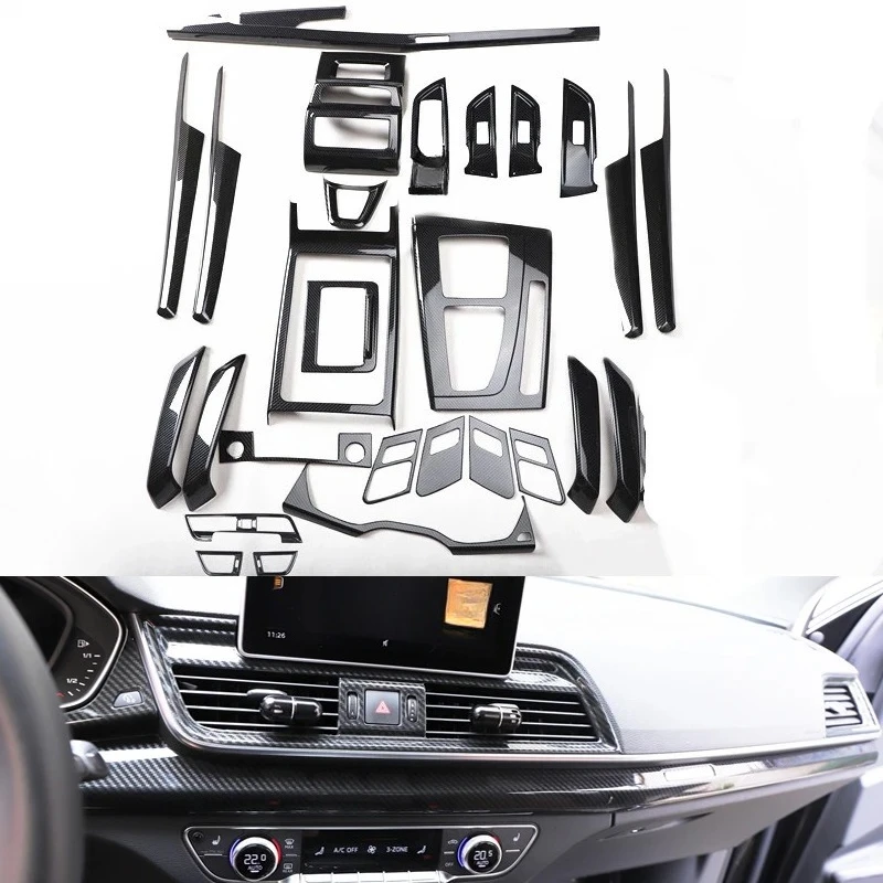 

Q5 2018 2019 2020 2021 2022 Carbon Fiber Automotive Interior Accessories, Shift Panels, Dashboard Trims, Door Panel Trims
