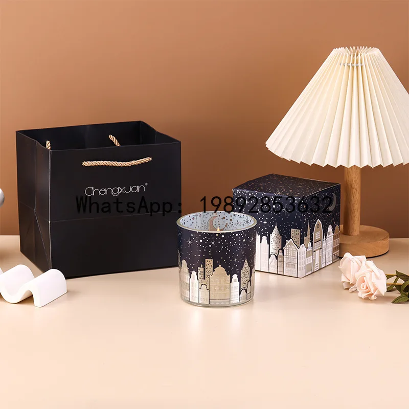 XX starry sky luminous scented candle Martha Ping replacement electronic luminous Christmas atmosphere fragrance