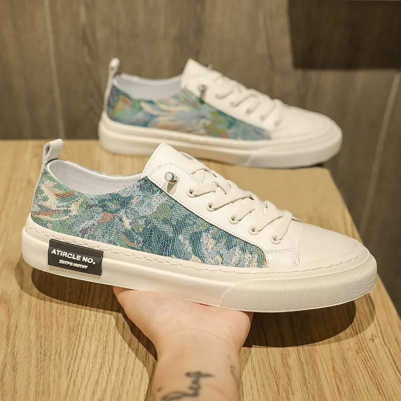 

Summer Autumn New Canvas Shoes for Men High Quality Fashion Casual Sneakers Male Breathable Designer Board Shoes Man