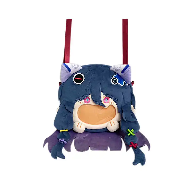 Game Path to Nowhere 000 Cosplay Plush Bag Laugh Face Transparent Itabag Lolita Women Girl Backpack Anime Crossbody Shoulder Bag