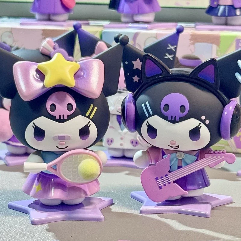 Sanrio Kuromi Trendy Blind Box Spielzeug Campus Tagebuch Serie Nette Jk Version Figur Modell Desktop Ornament Für Mädchen Geburtstag Geschenke