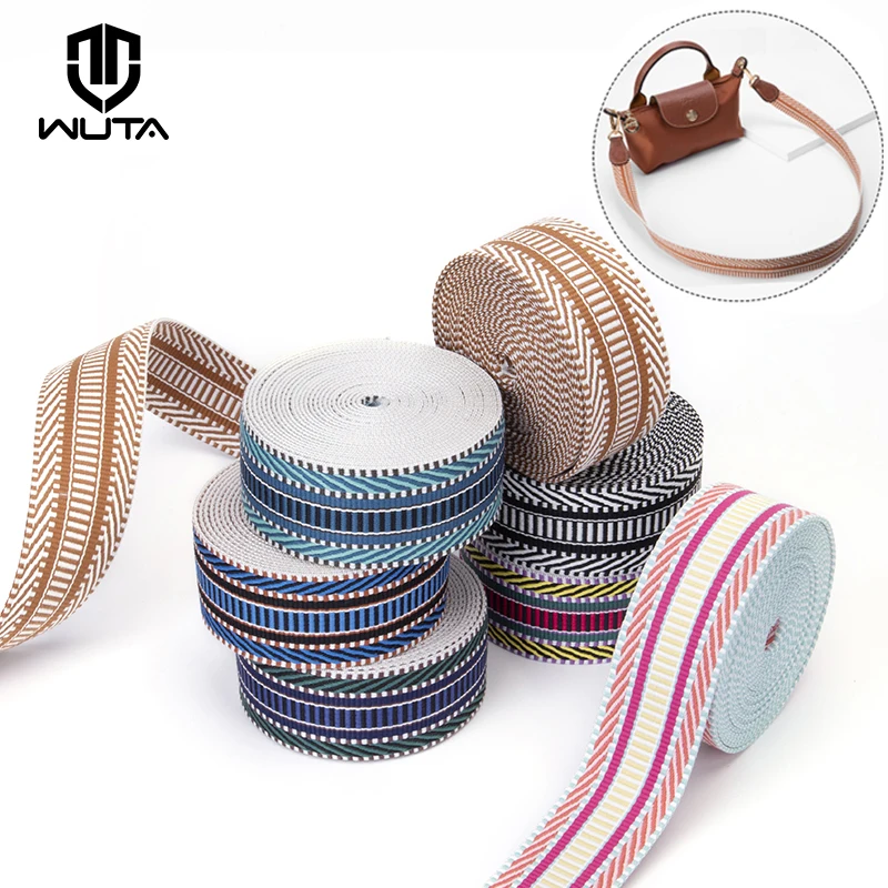 WUTA Luxury Webbing Strap for Bag Thick Cotton Webbing Replace Purses Straps DIY Crossbody Bag Accessories 5 Meter 35mm