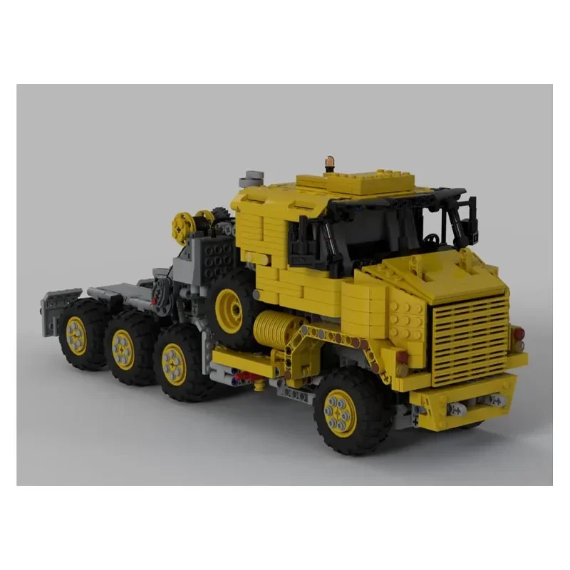 MOC-34802 شاحنة صفراء M1070 نقل المعدات الثقيلة بنة نموذج 1517 أجزاء أطفال اللبنات لعبة الهدايا