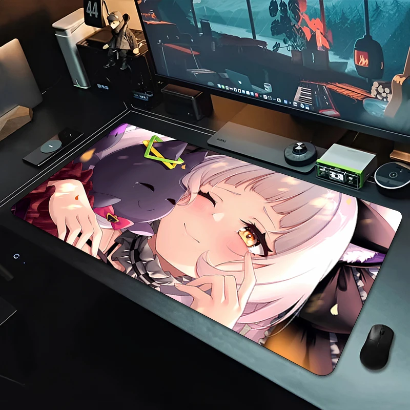 Hololive Murasaki Shion ماوس الوسادة مكتب السجاد ماوس الحصير ألعاب البساط مكتب الملحقات طاولة كمبيوتر منصات الكمبيوتر السجاد HD ماوس الوسادة