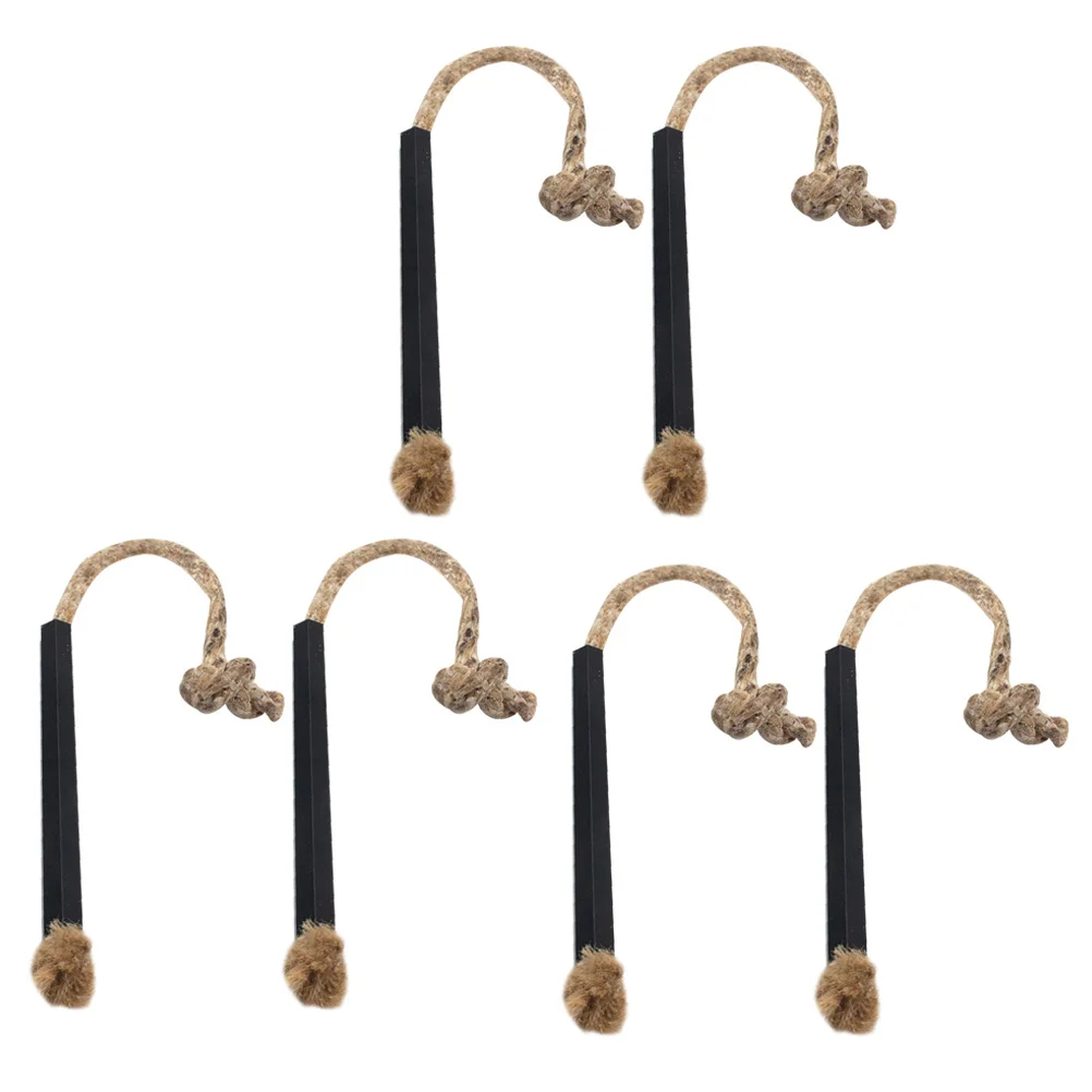 6 قطعة مشعل نار حبل الفتيل المحمولة في الهواء الطلق التخييم التنزه الشواء بقاء الحبل حبل الفتيل المحمولة مشعل نار