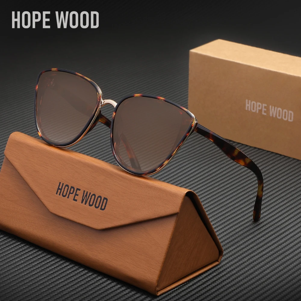 نظارات شمسية عصرية عتيقة من HOPEWOOD مضادة للأشعة فوق البنفسجية 400 للنساء نظارات سفر للقيادة لقضاء عطلة للسيدات