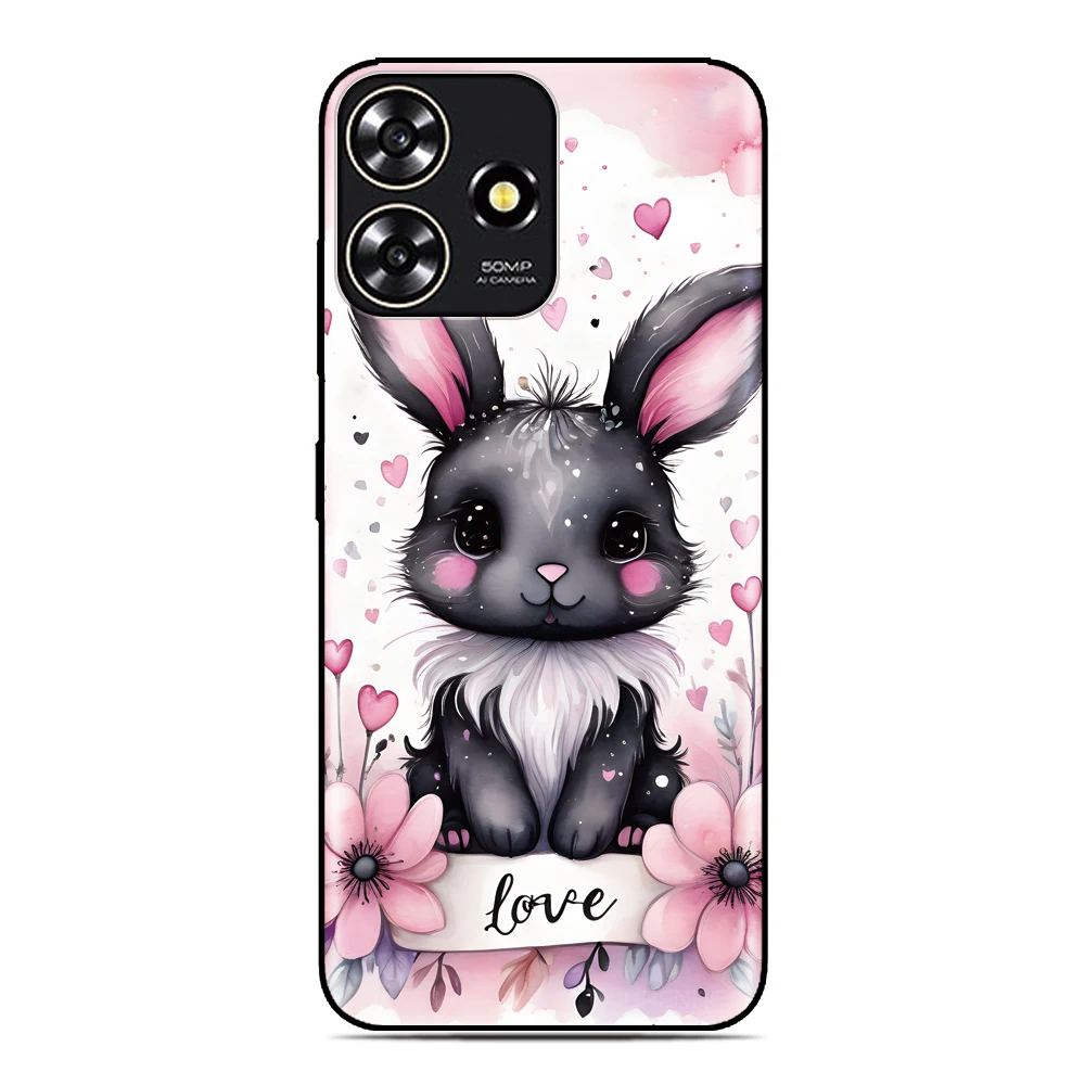 Rabbit Love Back Cover For Sony Xperia 10 1 VII VI 5 II III IV V 2023 XZ5 XZ4 XZ3 XZ2 Compact XA1 XA2 TPU Soft Phone Case view 5