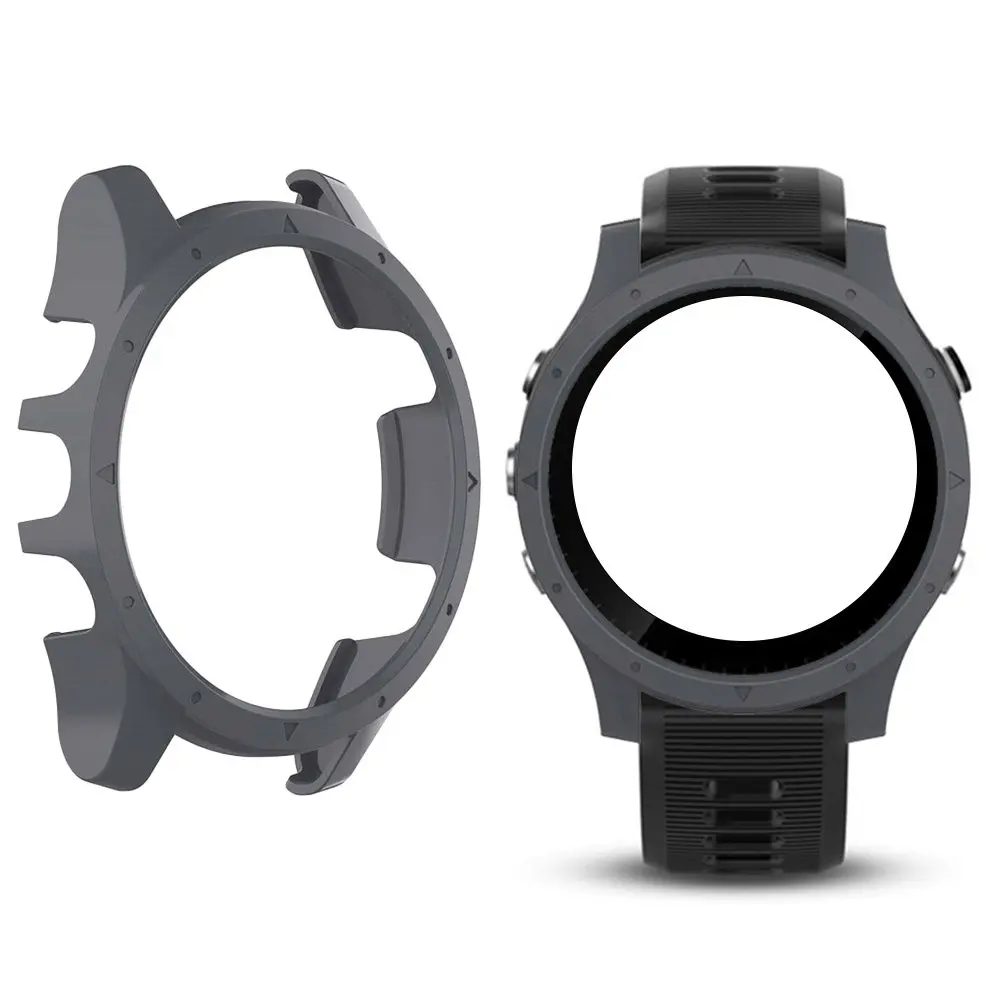 

Защитный чехол для умных часов, сверхпрочный чехол из поликарбоната, устойчивый к разрушению, полностью совместим с Garmin Forerunner 935, серый